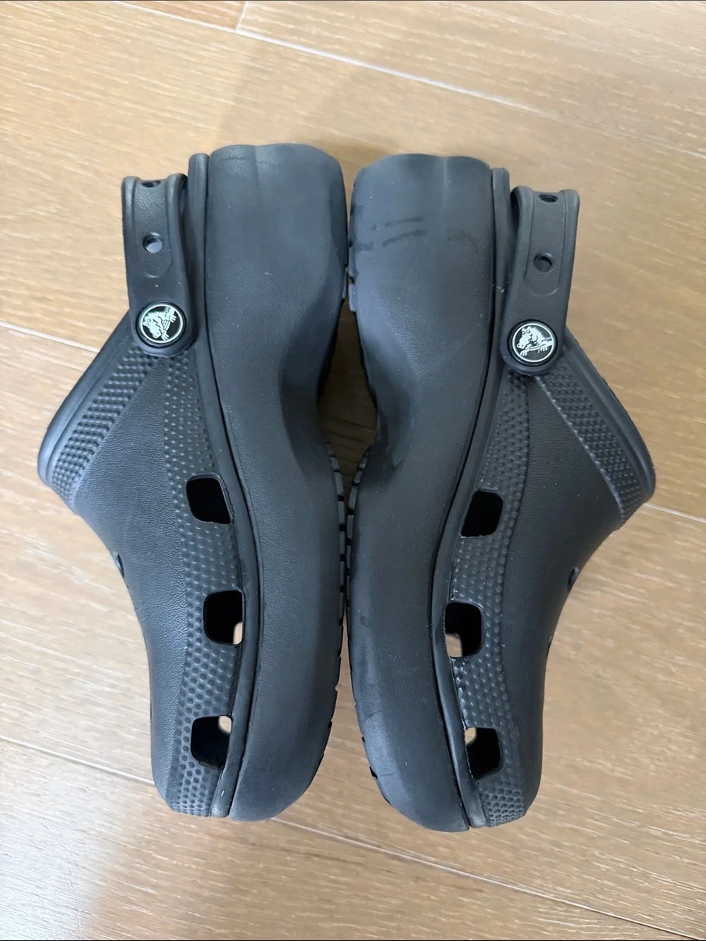 CROCS Black Classic Platform Clogs | 6